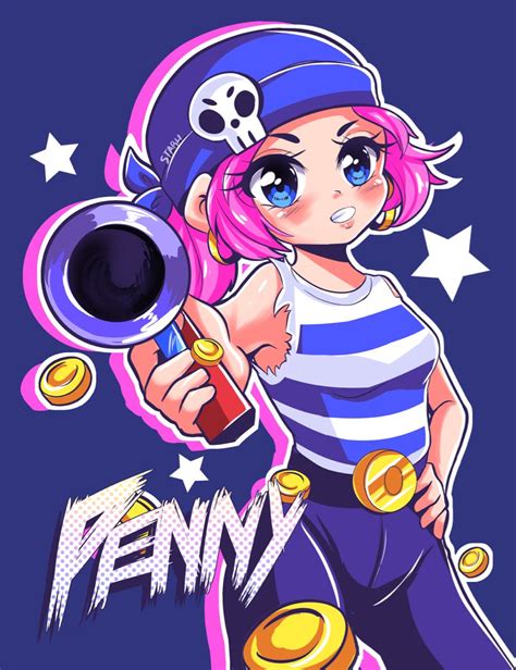 Penny brawl stars | Dibujos kawaii, Diseño de personajes, Personajes de ...