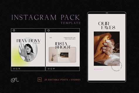 Stylish Instagram Posts & Stories Template | Creative Market