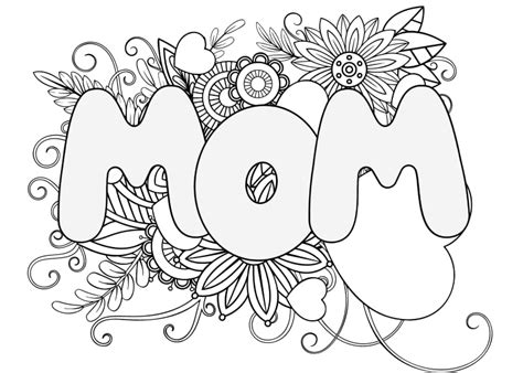 Free Printable Mother's Day Cards To Color