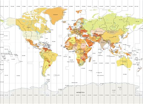 World Time Zone Map - GIS Geography