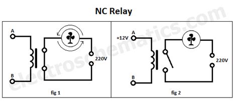 NC SPST (Normally Closed Relay) | ElectroSchematics.com