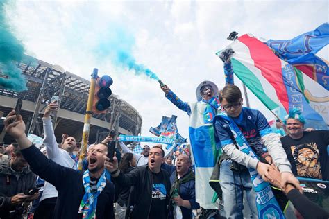 Napoli fans already celebrating in anticipation of title