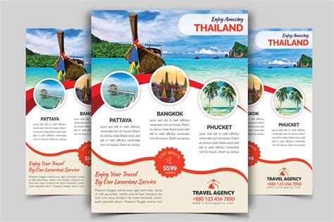 Travel Flyer Vol - 05 | Flyer Templates ~ Creative Market