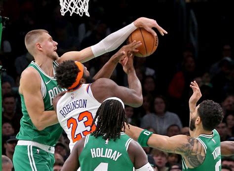 Kristaps Porzingis sharp in return as Celtics show their strength in win over Knicks