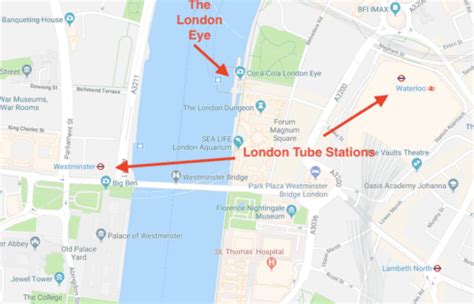 London Eye Map - UponArriving