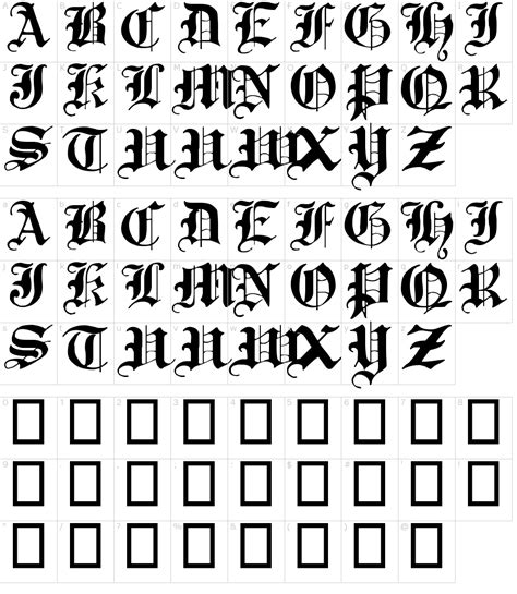 Traditional Gothic 17th C Font Urbanfontscom