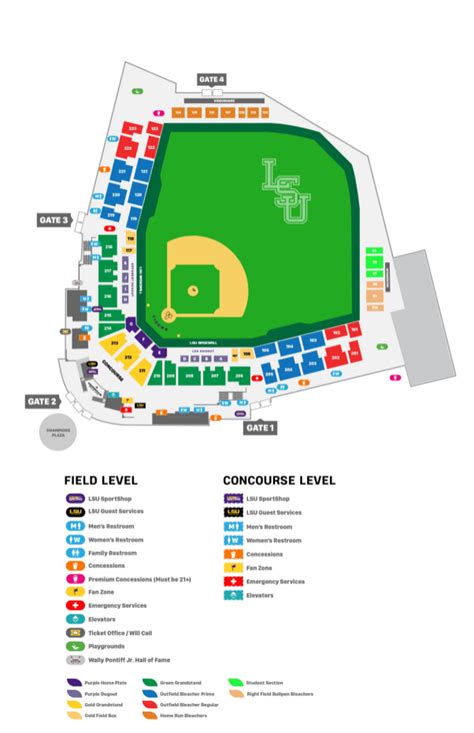 Seating Chart For Alex Box Stadium - Stadium Seating Chart