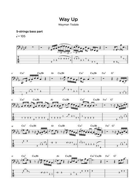 Bass Tab Transcription Service • My Sheet Music Transcriptions