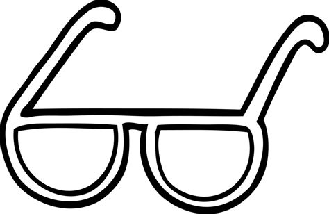 line drawing cartoon glasses 12128936 Vector Art at Vecteezy