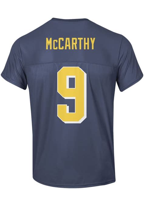 JJ McCarthy Michigan Wolverines Sublimated Player Jersey - NAVY