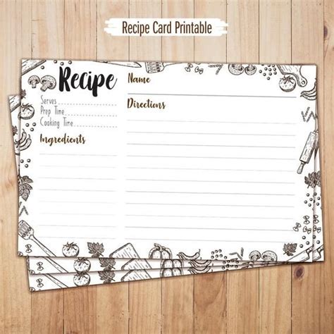 Recipe Cards for digital download | Recipe Binder | recipe box, recipe template, recipe book ...