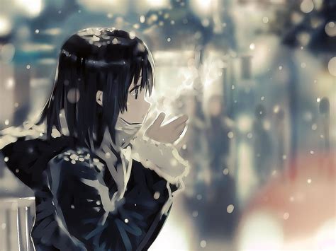 Cold Anime, aesthetic winter girls HD wallpaper | Pxfuel