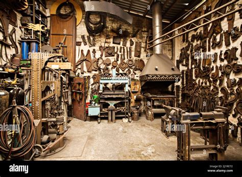 Organization and beauty in one space. Shot of the interior of a metal ...