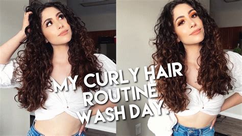 My Curly Hair Routine | 2b/2c Curls | Defined Soft Curls | 2020 - YouTube