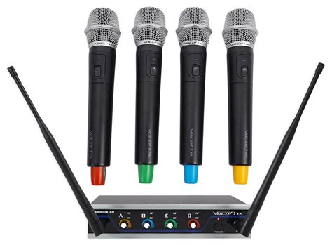 VOCOPRO Four-Channel UHF Digital Wireless Handheld Microphone Mics System-H1 | eBay