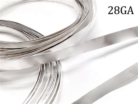 1foot Fine Silver 999 Bezel Wire 28GA Plain Strip Bezel Wire - Etsy