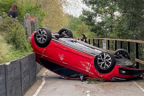 Darren James narrowly escapes car that ended up on Yarra bike trail