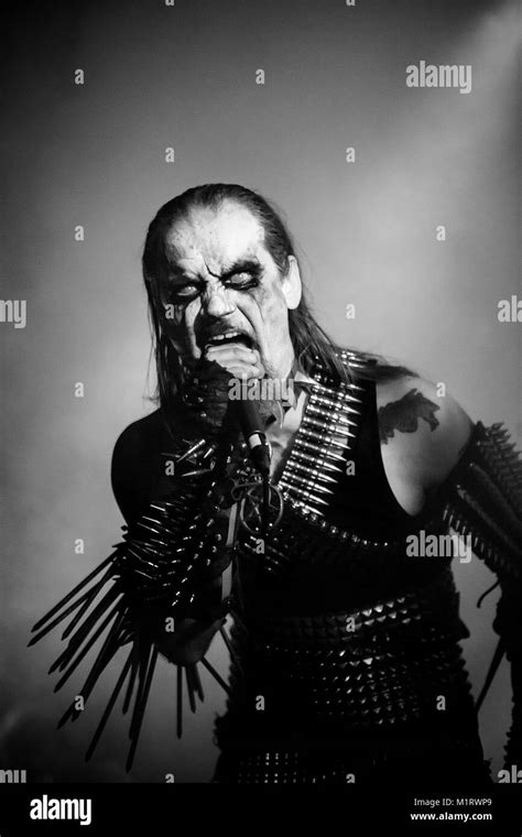 The Norwegian black metal band Gorgoroth performs a live concert at the ...