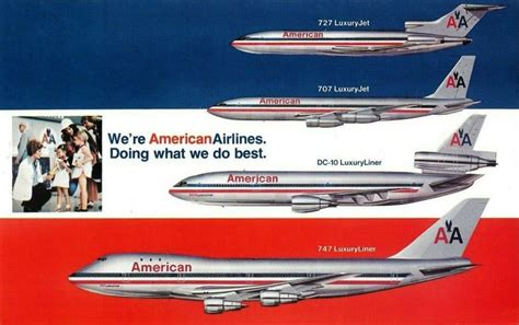 American Airlines Fleet Postcard : American Airlines : Free Download ...