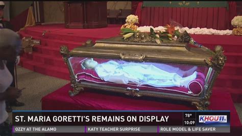 Saint Maria Goretti's remains on display in Houston | khou.com