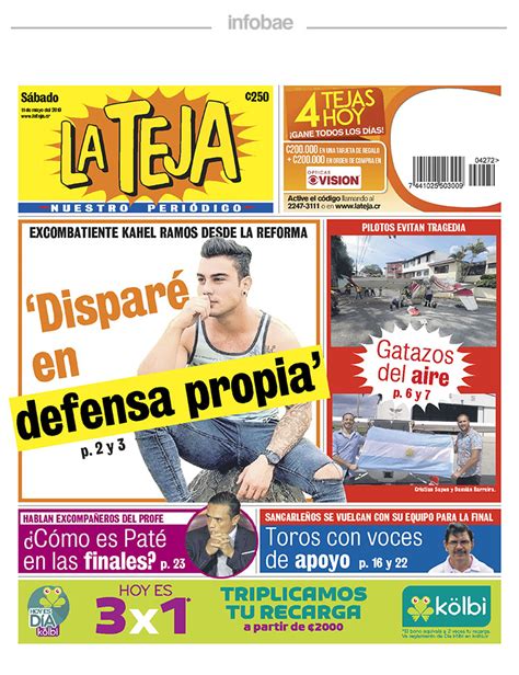 La Teja, Costa Rica, 11 de mayo de 2019 – Perfil Formosa