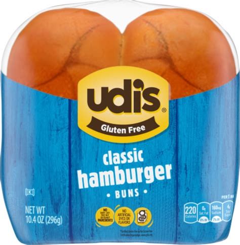 Udi's® Frozen Hamburger Buns Gluten Free, 10.4 oz - QFC