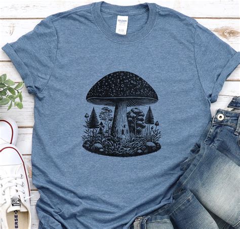 Mens Tshirt Mushroom T-shirt Mushroom Graphic Tees - Etsy