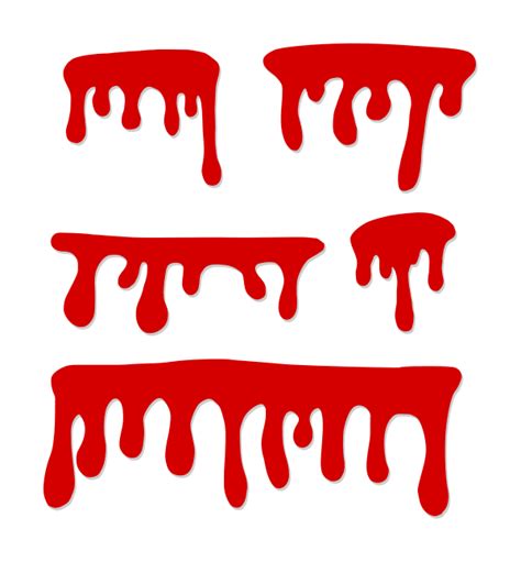 5 Blood Drip Vectors (SVG, PNG Transparent) | OnlyGFX.com