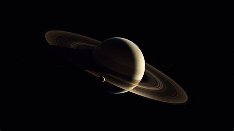 Saturn in the darkness Wallpaper 5k HD ID:9352