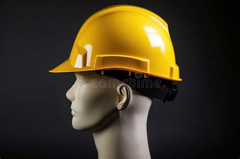 Construction Worker Safety Helmet Stock Photo - Image of security ...