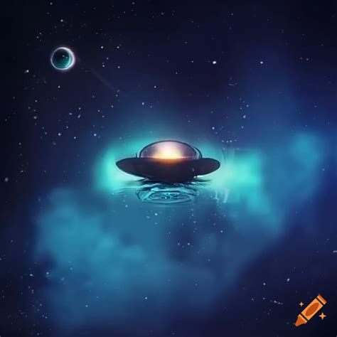 Ufo in the night sky