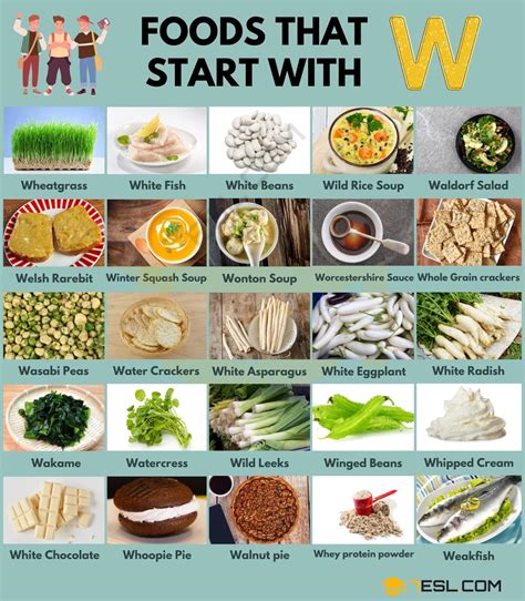 63 Foods that Start with W in English • 7ESL