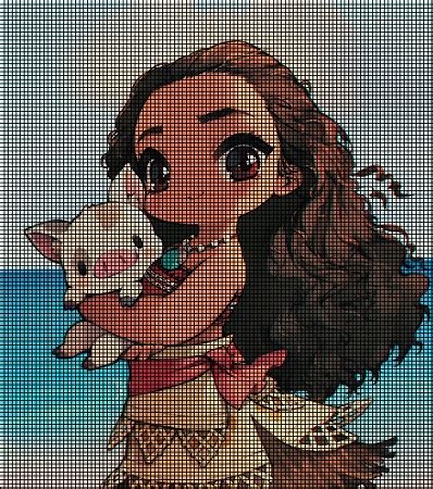 Moana & Pua Crochet Pattern-CGCT-105801