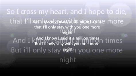 Maroon 5 - One More Night with Lyrics [HD] [HQ] - YouTube