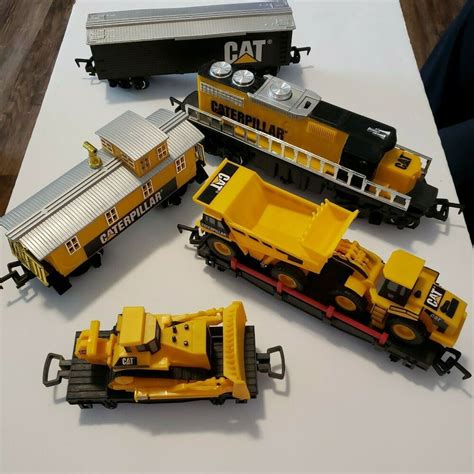 Vintage 1992 Toy State Caterpillar Train Set Toy Train Construction WORKS GREAT! #ToyState ...