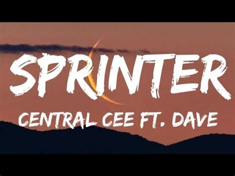 Central Cee - Sprinter (Lyrics) Ft. Dave - YouTube Music