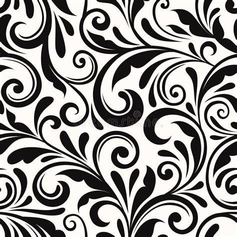 Vintage Seamless Floral Pattern. Vector Illustration. Stock Vector - Illustration of curve ...