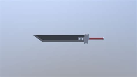 FFVII - Cloud Buster Sword - Low Poly - 3D model by guilherme.chavao ...