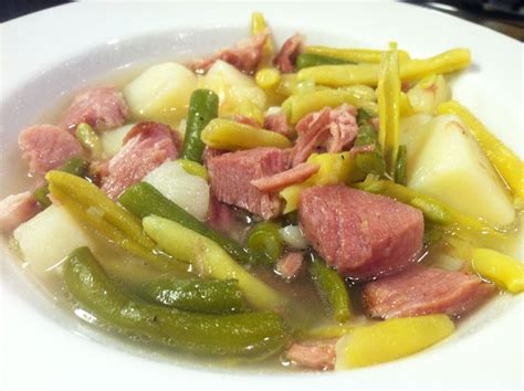 Green Bean, Ham, and Potato Soup Recipe