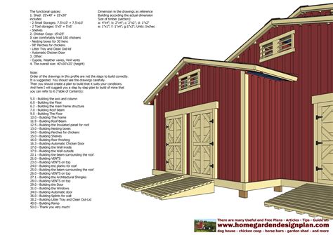 home garden plans: CS100 - Chicken coop plans - Garden shed plans