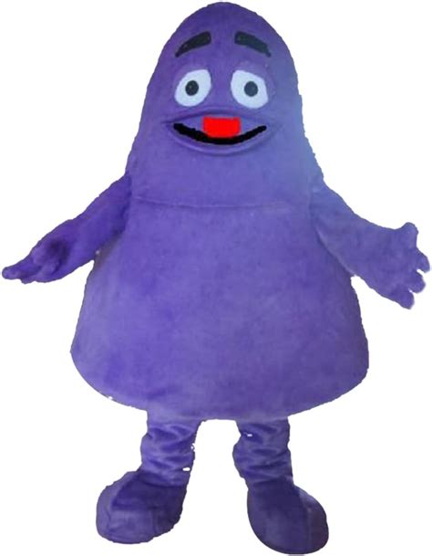 Grimace Purple Monster Mascot Costume Cartoon Character Adult Sz ...