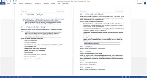 Design Document Template - Technical Writing Tips