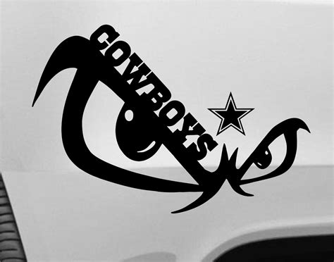 Dallas Cowboys Skull Vinyl Car Van Truck Decal Window Sticker – Monkey Feet Graphics