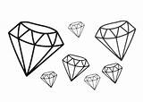 Diamond Coloring Page sketch template