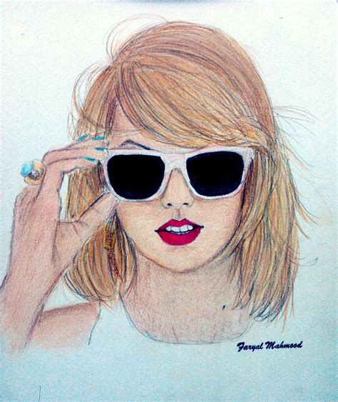 Taylor swift Color pencil sketch | Taylor swift drawing, Easy drawings, Celebrity drawings