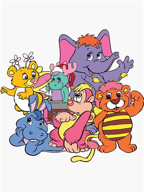 "Wuzzles 80s Retro Cartoon" Sticker by bucksworthy | Redbubble