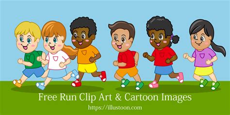 Run Clip Art & Cartoon Free Images｜Illustoon