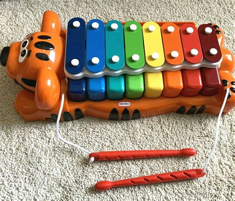 LITTLE TIKES Jungle Jamboree Tiger Xylophone Piano Learning 14.5 ...