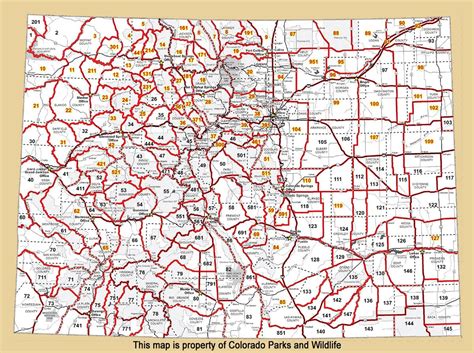 Elk Hunting Unit Map Colorado Big Game New | Colorado hunting, Elk hunting, Colorado