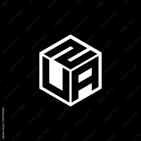 UAZ letter logo design with black background in illustrator, eps cube logo, vector logo modern ...